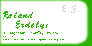 roland erdelyi business card